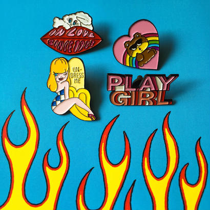 'PLAY GIRL' Pins